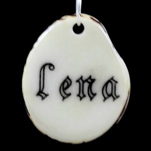 Tranche de tagua gravée prénom Lena