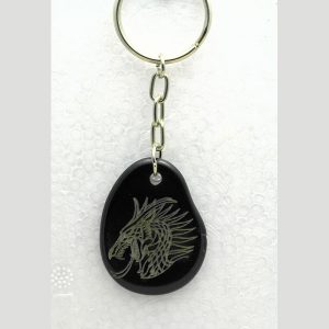 Tranche de tagua gravée lettre B