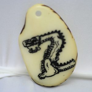 Tranche de tagua gravee lettre Z