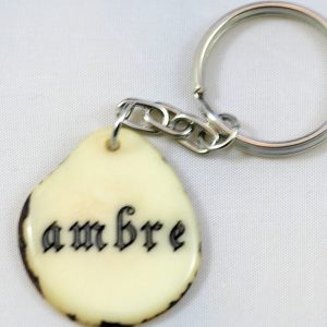 Tranche de tagua gravée prénom