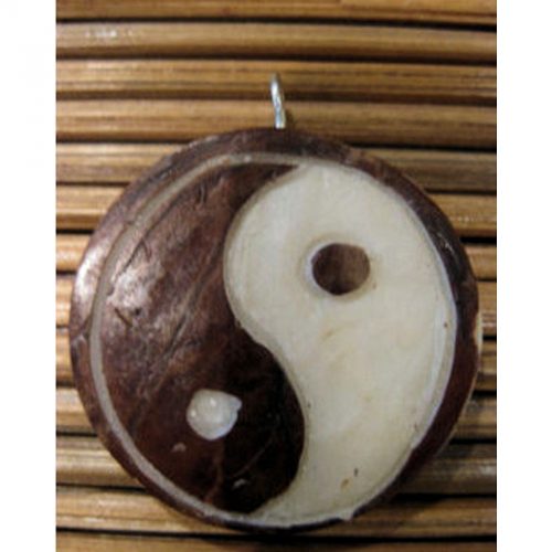 Pendentif tagua yin et yang