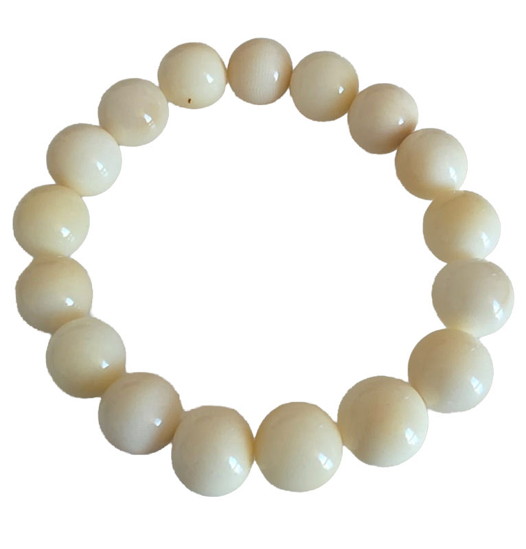 bracelet tagua naturel 12 mm