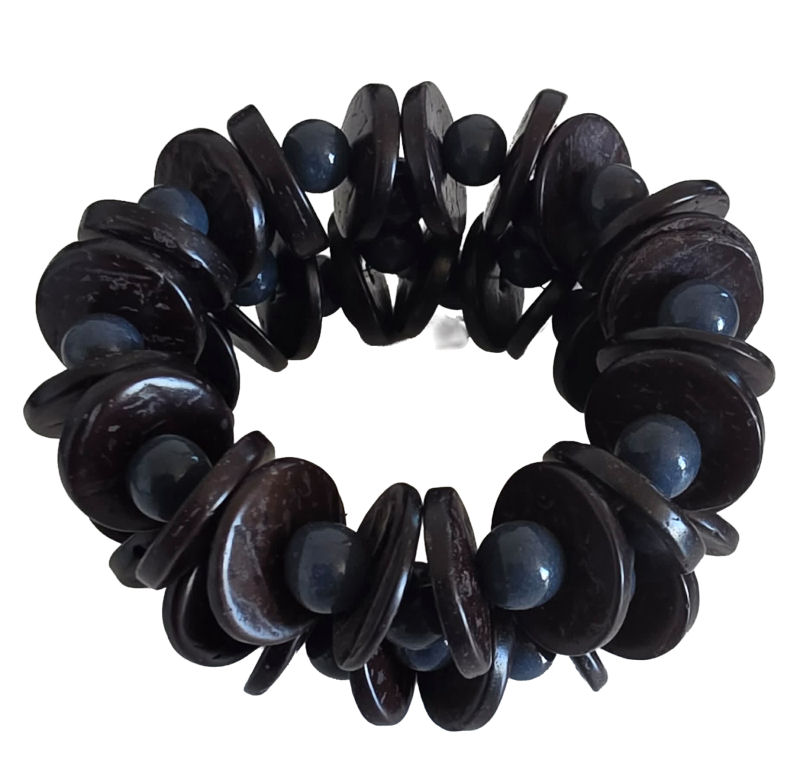 bracelet tagua bleu coco