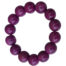 bracelet tagua violet 15 mm artisanal ivoire végétal