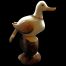 Canard taillé dans la graine de tagua
