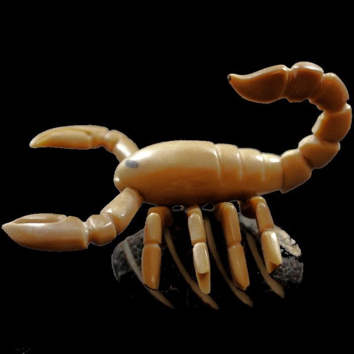 Scorpion taillé dans la graine de tagua