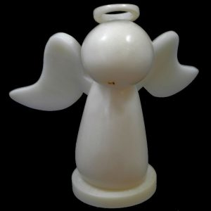 Ange taillé dans la graine de tagua