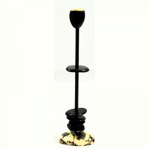 Chandelier tagua teinté en noir