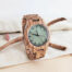 Montre en bois naturel minimaliste avec accessoires – cadran épuré sans chiffres