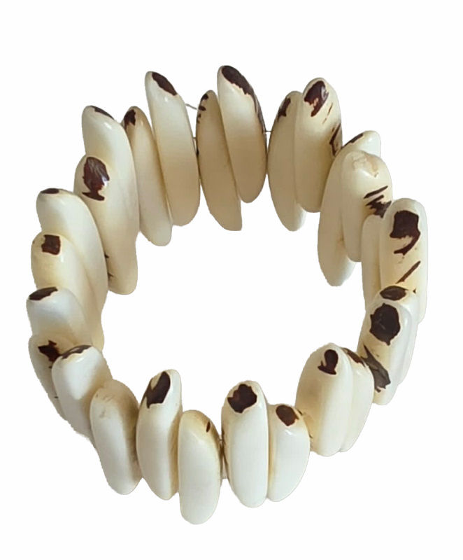 Bracelet tagua couleur naturel