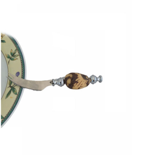 Couteau à Fromage à deux dents avec manche en Tagua ou ivoire végétal