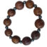 bracelet tagua marron et hématite artisanal