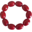 bracelet tagua rouge artisanal 10 perles