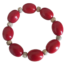 bracelet tagua rouge et bodhi artisanal