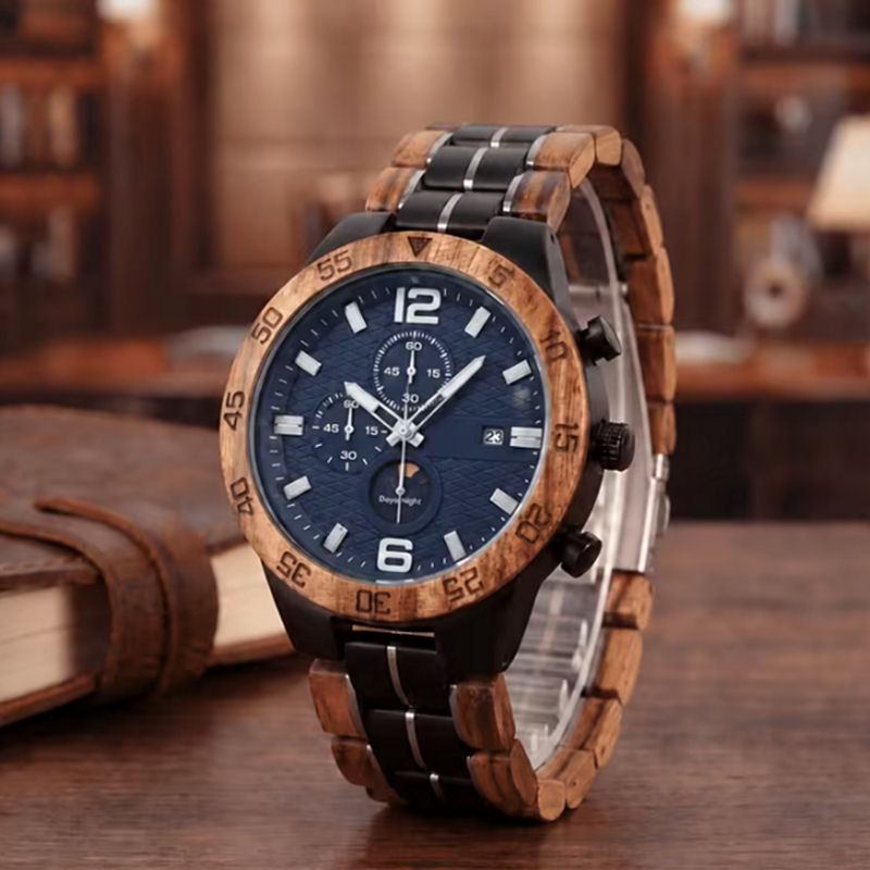 Montre Élégance Bois & Acier – Image 8